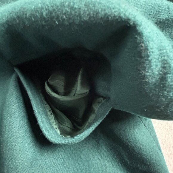 VTG Sag Harbor Womens Green Pure Wool Single-Breasted Blazer Jacket Size 8 Lined - Picture 5 of 10